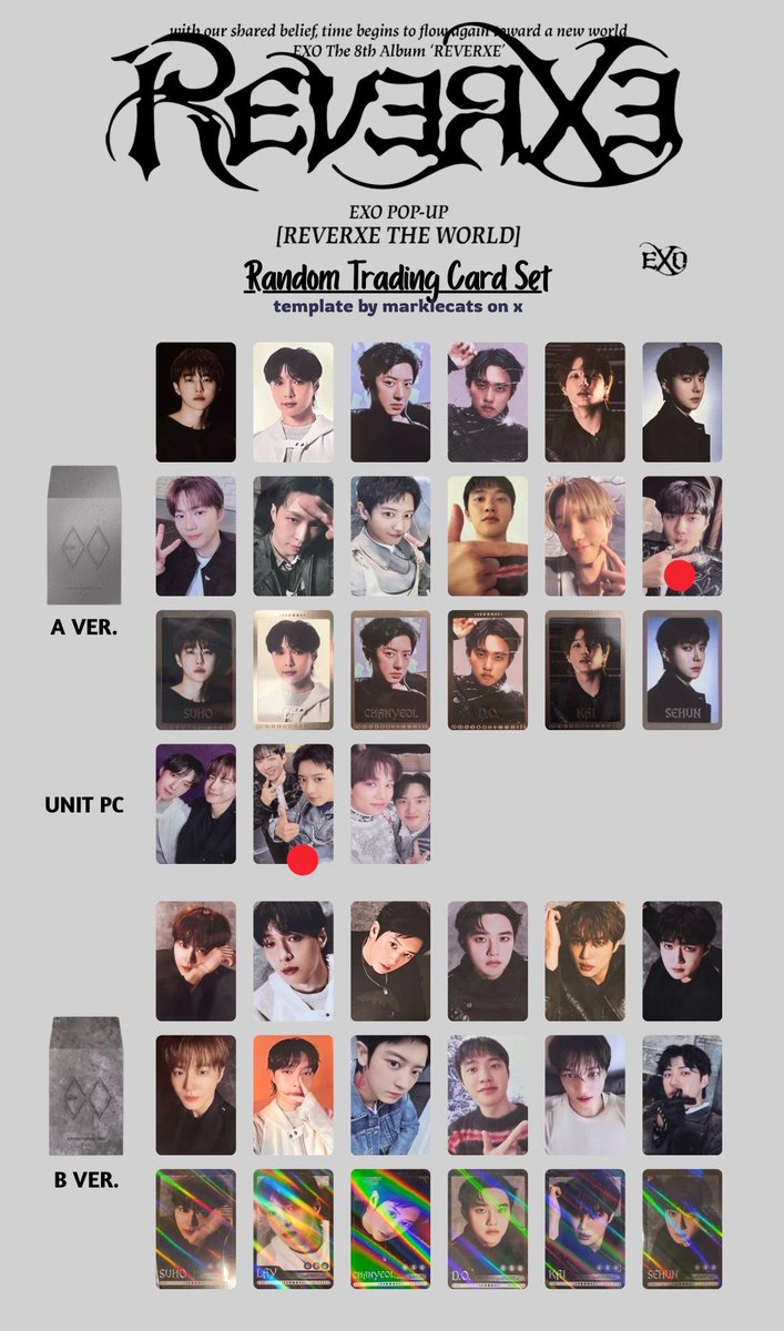 EXO POP-UP REVERXE THE WORLD OFFICIAL MD #EXO #엑소 #REVERXE