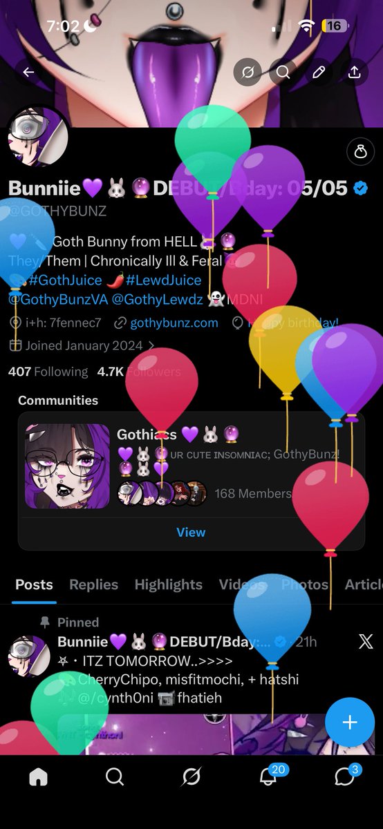 Borthday Bunniie💜🐰🔮DEBUT ON TWITCH tweet media