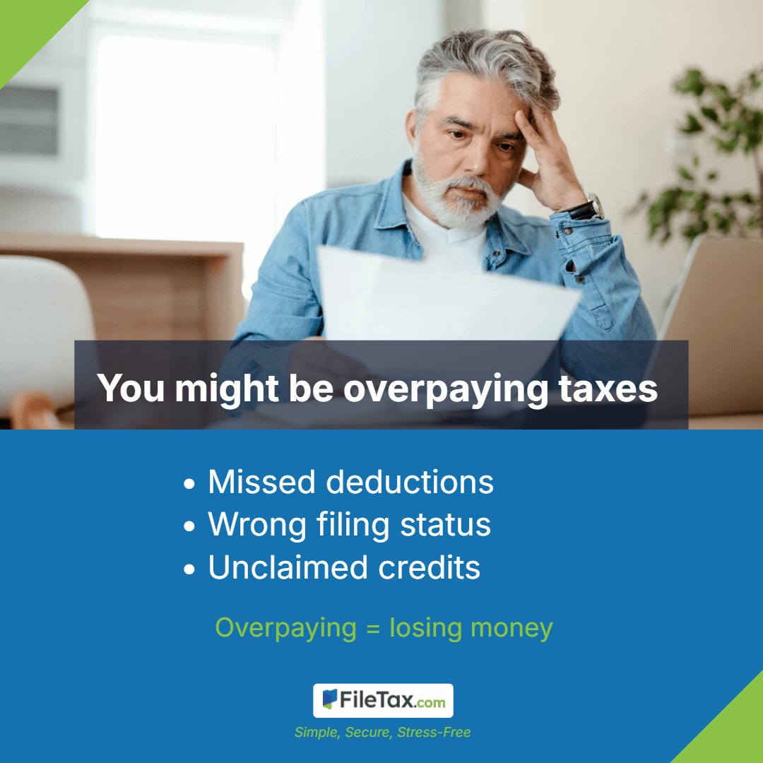 filetaxcom's tweet photo. You might be overpaying taxes.

💬 Think you are? https://t.co/VdUixGhjyV