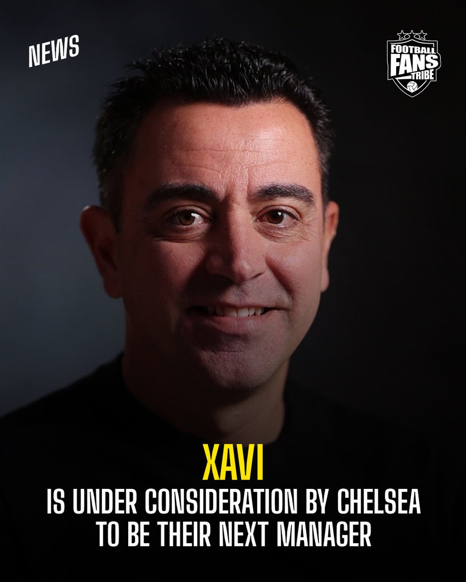 FansTribeHQ's tweet image. 🚨| BREAKING: Xavi Hernandez is being discussed internally and considered by Chelsea FC as their potential next manager. 👀🔵. 

#chelsea #xavi #CFC #Football