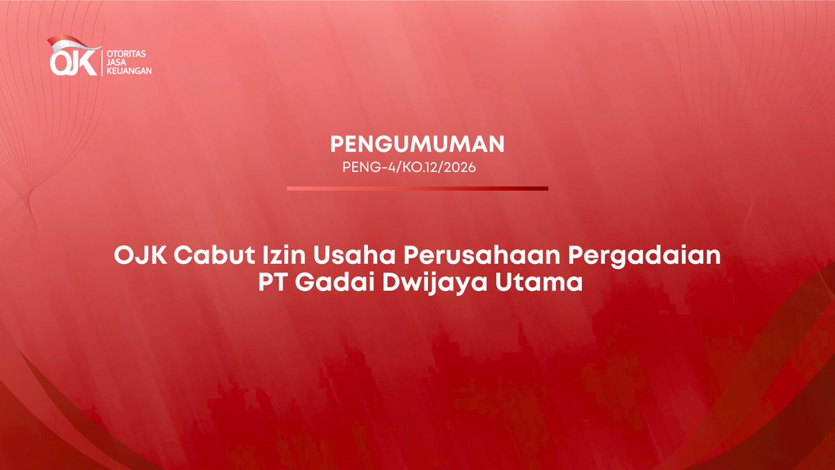 OJK Indonesia tweet media