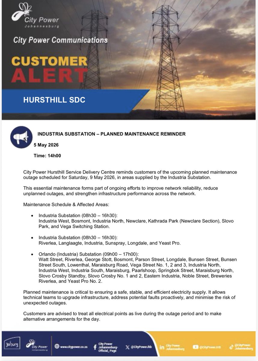 Outage details