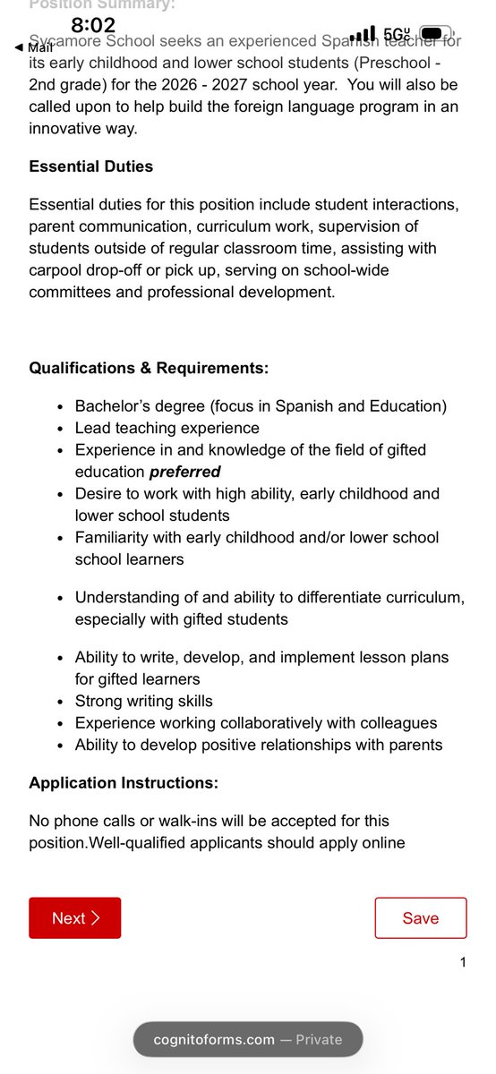 IFLTA's tweet photo. Spanish teacher is needed in Indianapolis! Here is the link: https://t.co/2GLa7nJaIm @AATSPglobal https://t.co/HRAfIUKtG2
