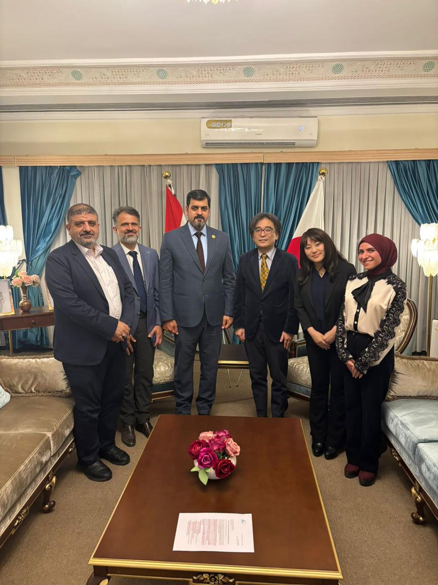 JAPANAmbIRAQ's tweet photo. في يومي 25 و30 نيسان، دعيت أعضاء من مجلس النواب العراقي إلى السفارة لمناقشة مشاركتهم القادمة في برنامج تدريب جايكا في اليابان. https://t.co/tyWjlSPrfP