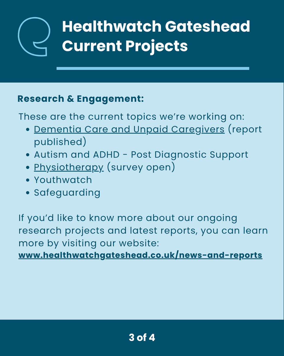 Healthwatch Gateshead tweet media