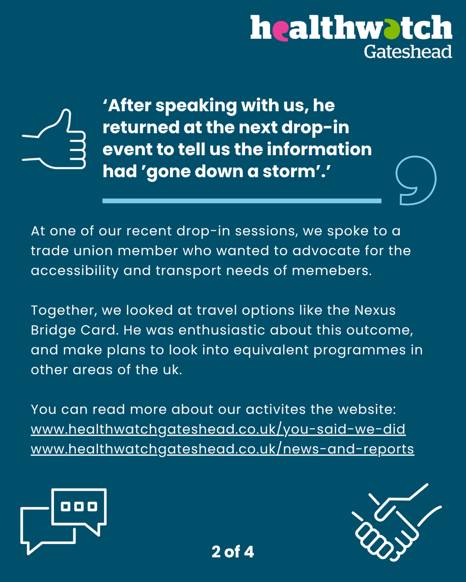 Healthwatch Gateshead tweet media