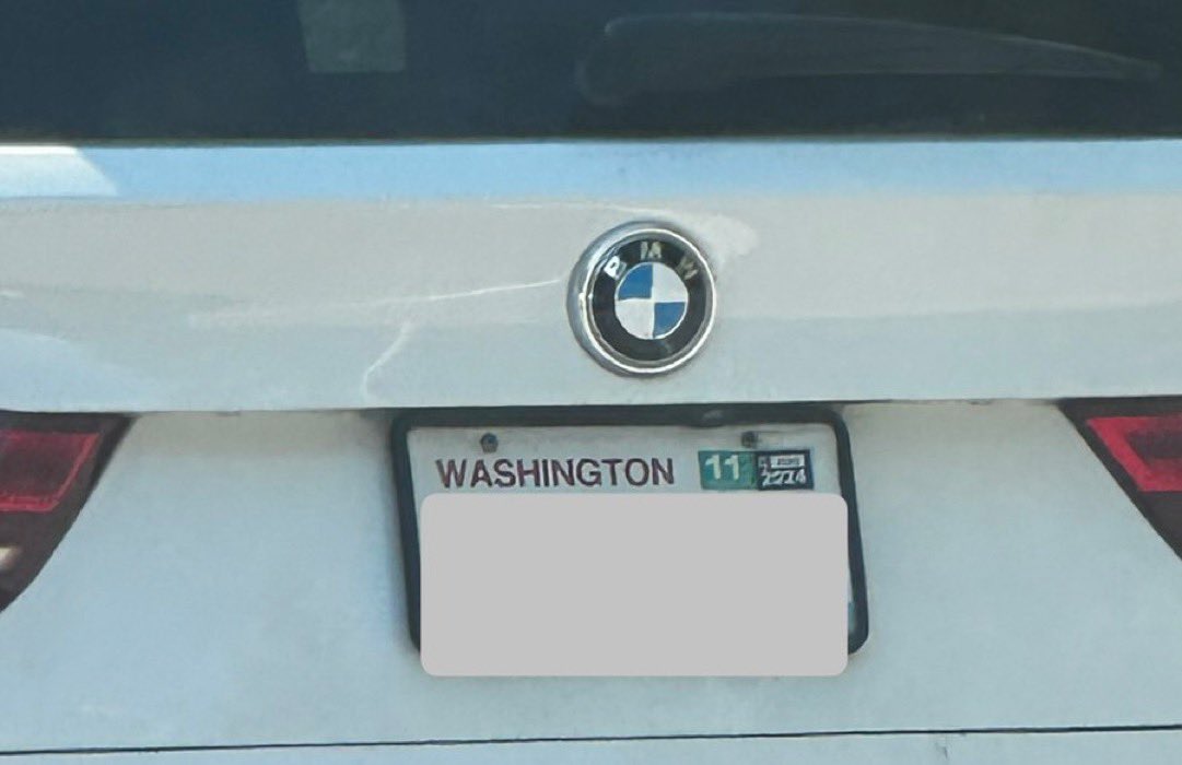 PNWConservative's tweet photo. Washington State Car Tabs are Unaffordable.

@SoundTransit has squandered BILLIONS.

People cannot afford their registration or are simply not paying it out of principle- or both.

I’m documenting each expired tab I see during my daily commute. 

Make Washington Affordable Again. https://t.co/dd2XsLNui1