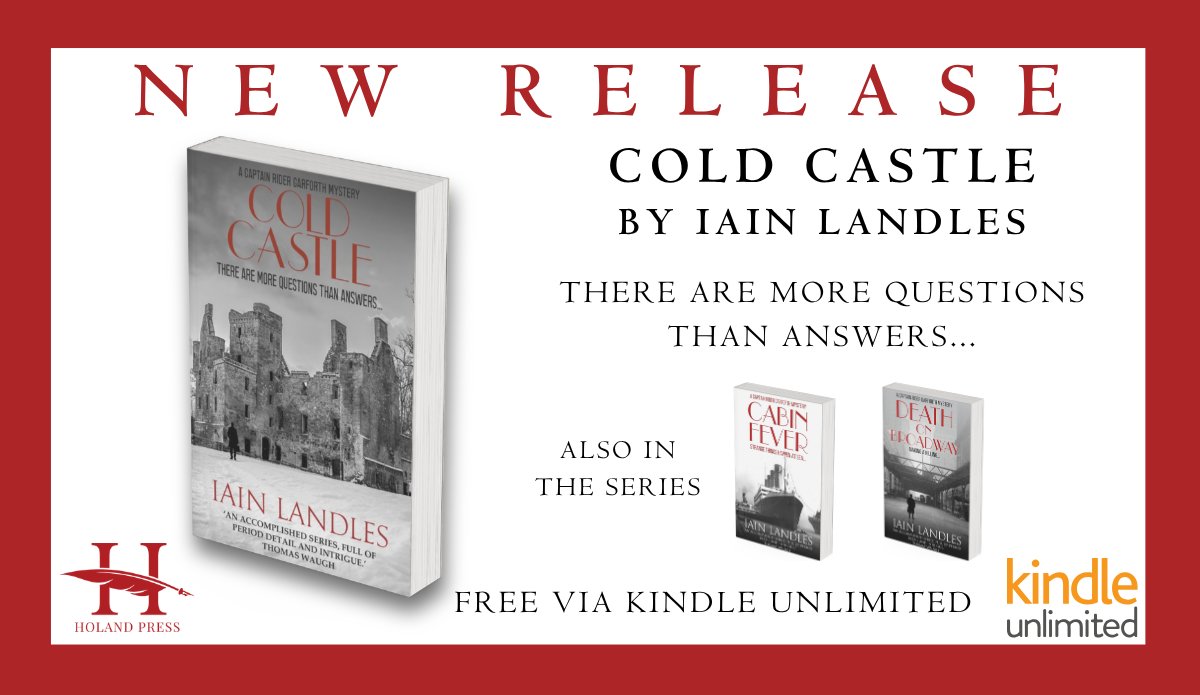 HolandPress's tweet photo. Free via #kindleunlimited

#NEWBOOKS

Cold Castle, @DocLandles

"An accomplished series, full of period detail and intrigue."

#murdermystery #historylovers https://t.co/aYOygWaYXp
