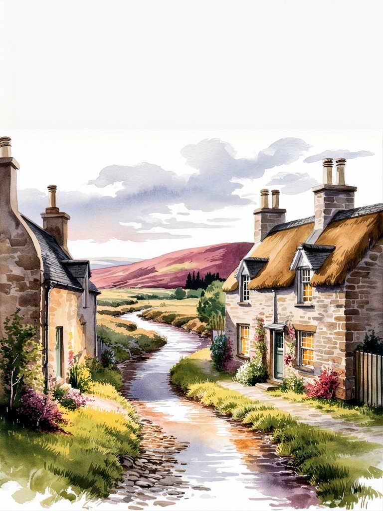 TeresaEmma15's tweet image. Stone, distant moors, and a sky heavy with clouds. This painting has something of the Brontë sisters' spirit—the stark #beauty of #nature intertwined with the warmth of #home. The perfect backdrop for a story about #longing and the unchanging rhythm of the seasons.
