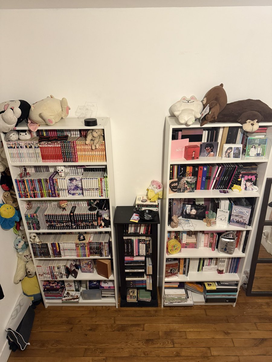 Very old picture of when I first got my libraries for my 26th birthday (not every year blips are shown + I bought more since then)