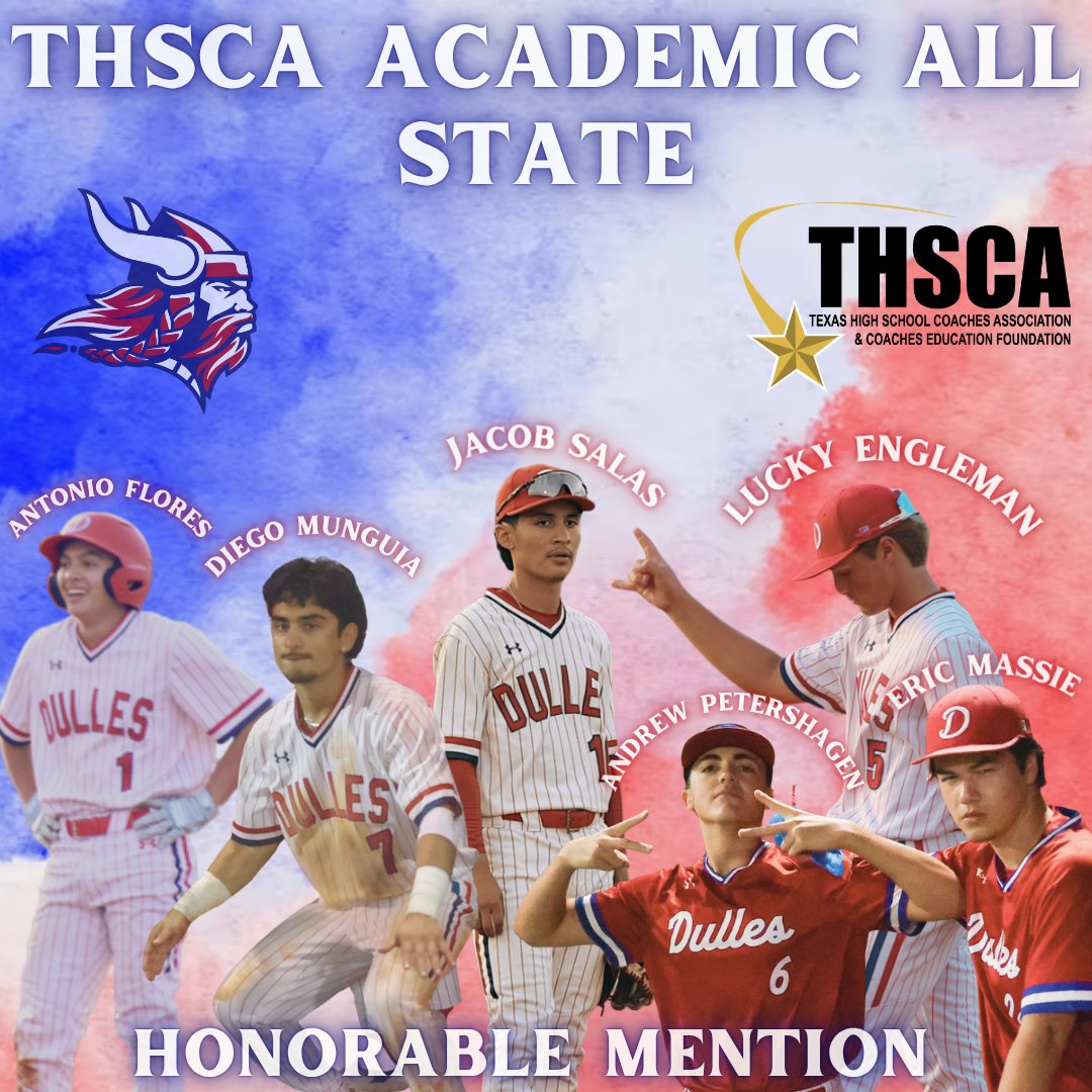 DHSBaseball550's tweet photo. Congratulations to our @THSCAcoaches Academic All-State recipients!! We are so proud of you! #GoVikes https://t.co/n2QxKRpKMc