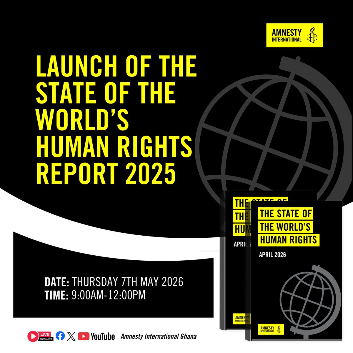 Amnesty International Ghana will be launching the State of the World’s ...