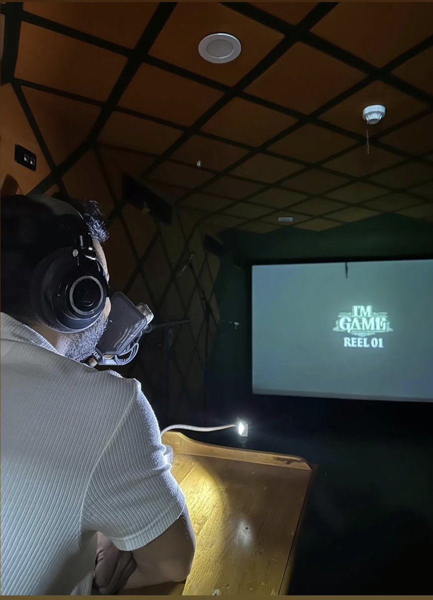 AbGeorge_'s tweet photo. #ImGame Dubbing has started ⚡️

@dulQuer https://t.co/JfPsvPA5rP