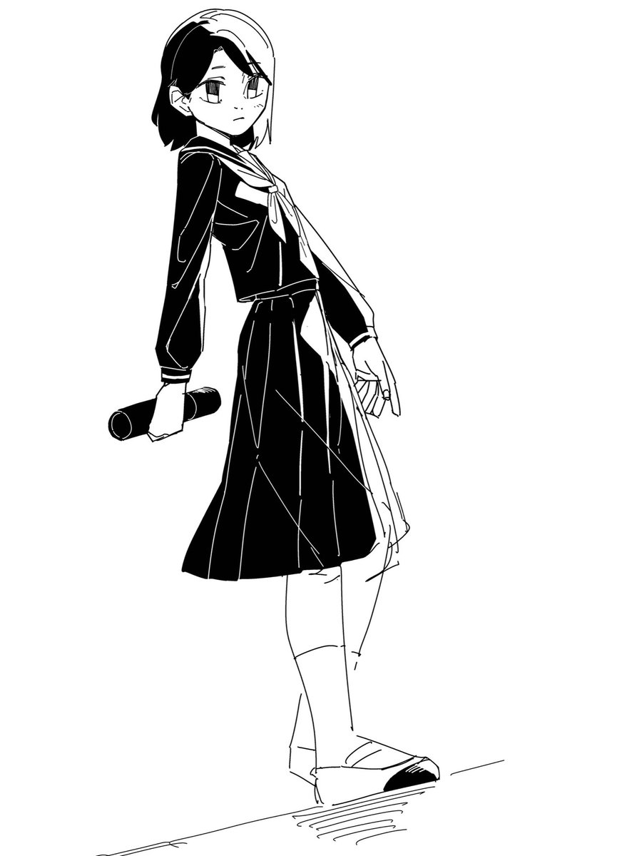 ES_yotsutsuji's tweet photo. 黒セーラー https://t.co/a8ERMNxBKU