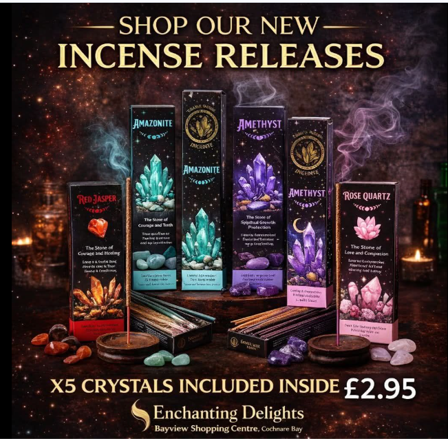 BayviewSC's tweet image. Freshen up your space with their  latest incense sticks at #enchantingdelights! 
Discover unique scents for just £2.95 each and treat your senses today ✨😍

 #incense #newarrivals #incensesticks #budgetfriendly #smallbusinessowner #shoplocal