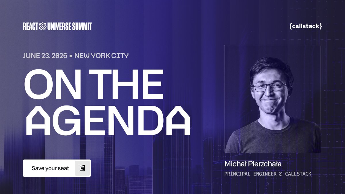 React Universe Summit | June 23, 2026 tweet media