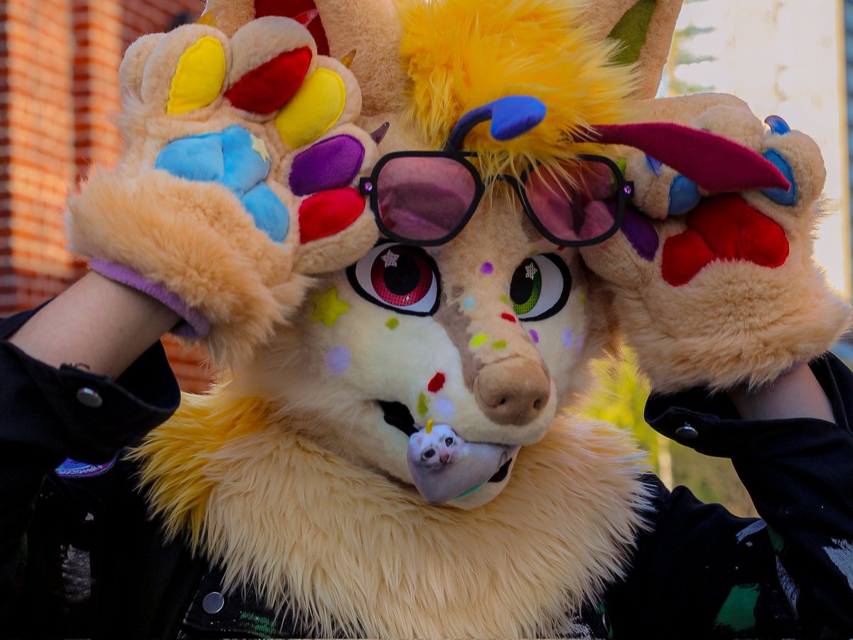 MetaUnlime's tweet photo. Это крутецкий я в кадре у Laplasu
#furry #fursuit https://t.co/viNs3j5RS9