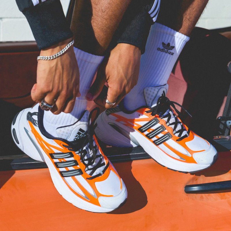 adidas gazelle silver green womens adidas Men's Adizero Evo SL Woven Shoes White/Lucid Orange / 12.5 / D