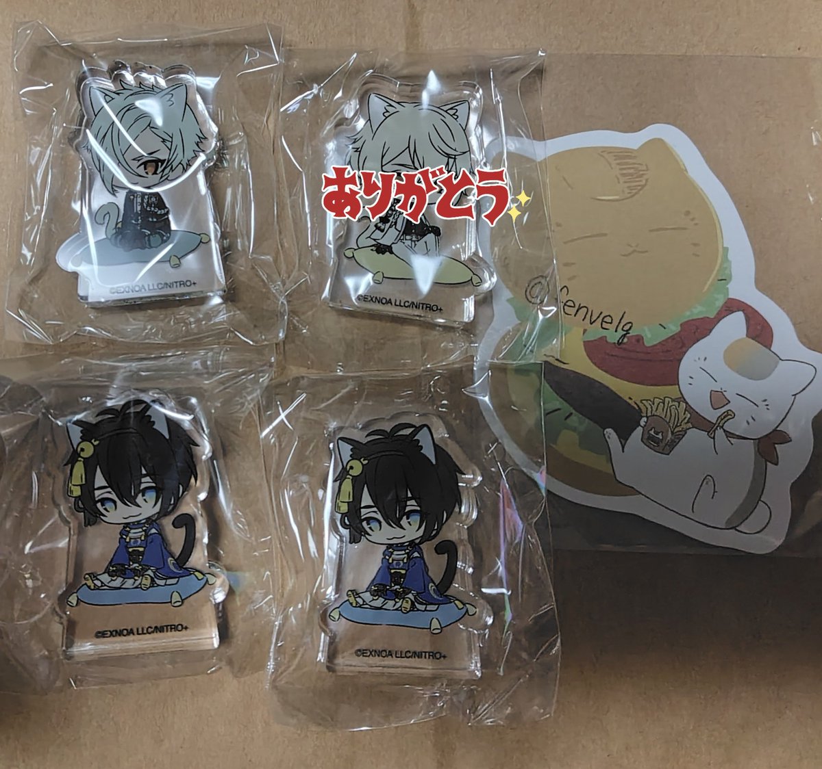 交換·譲渡】刀猫男士 刀剣乱舞 とうにゃん アクリルブロック
