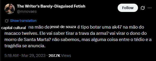 Manobrista de Suruba tweet media