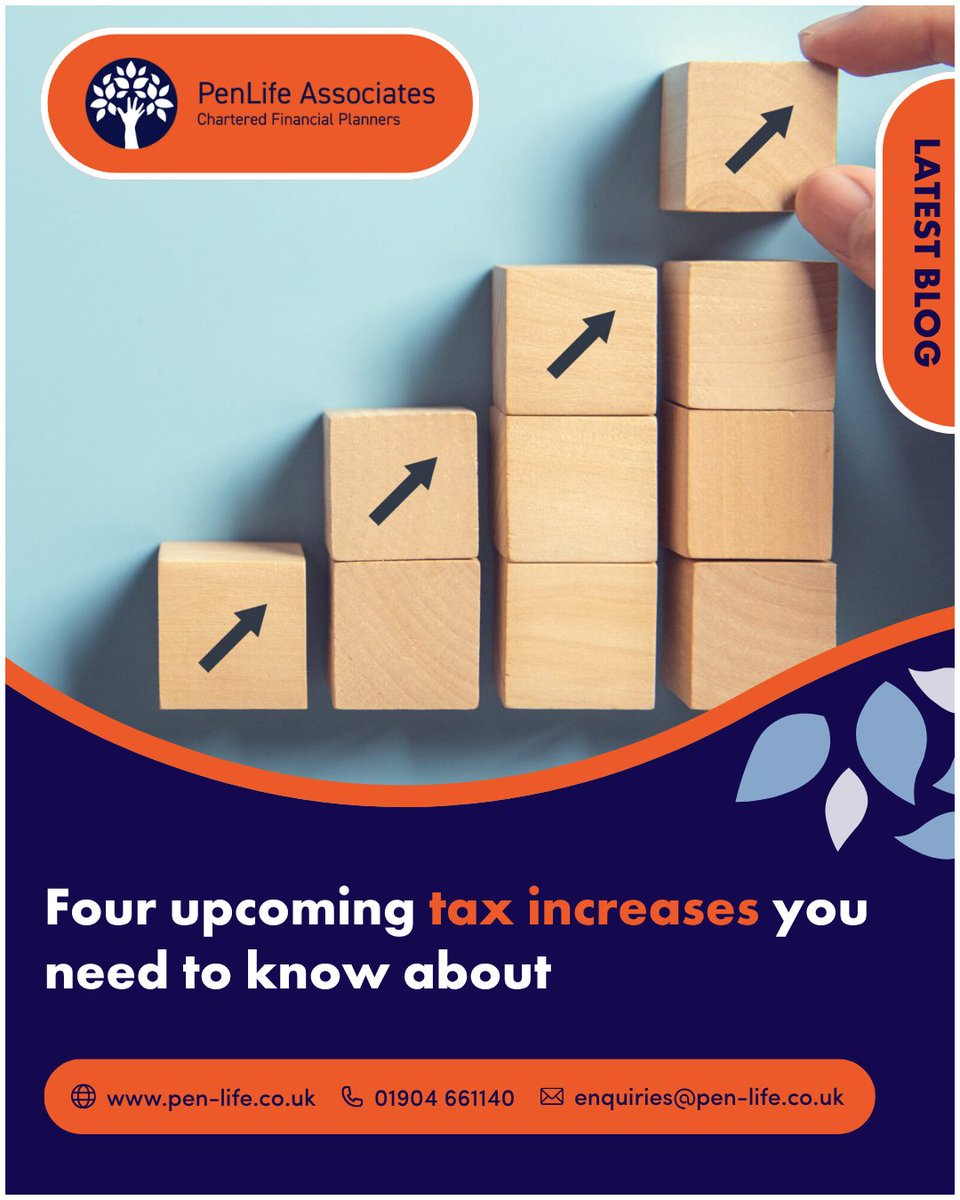 PenLifeUK's tweet image. Tax changes are on the horizon, from CGT to savings and rental income.

Staying informed and planning ahead could help reduce the impact.
Read more here: pen-life.co.uk/four-upcoming-…

📞 01904 661140
📧 enquiries@pen-life.co.uk

#taxplanning #financialplanning