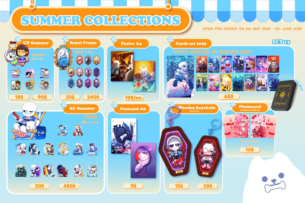 midnight_Pss's tweet photo. 🌏For International Shipping🌏
Open from 5 May - 5 June 2026
Produce takes 1-2 months to prepare
Shipping around 1-2 weeks

International Link 
https://t.co/m3QWpoqVoP

#undertale #undertaleAU https://t.co/0y8H9VhBNe