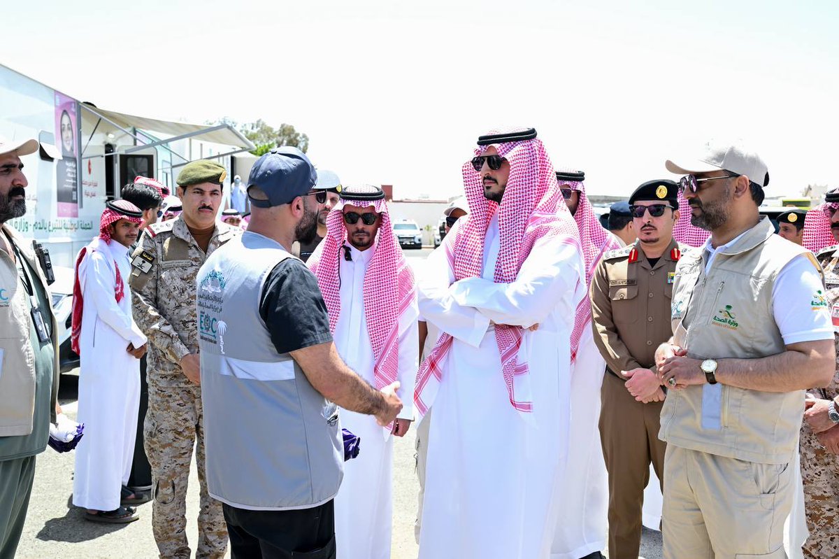 سمو #محافظ_الطائف الأمير #فواز_بن_سلطان_بن_عبدالعزيز يستعرض جاهزية الجهات الحكومية المشاركة في موسم حج 1447 . وذلك خلال زيارته لمقر مركز الطوارئ والكوارث بفرع وزارة الصحة بالطائف . بحضور مدير الفرع د .سمير الشهراني وقيادات الجهات المشاركة .