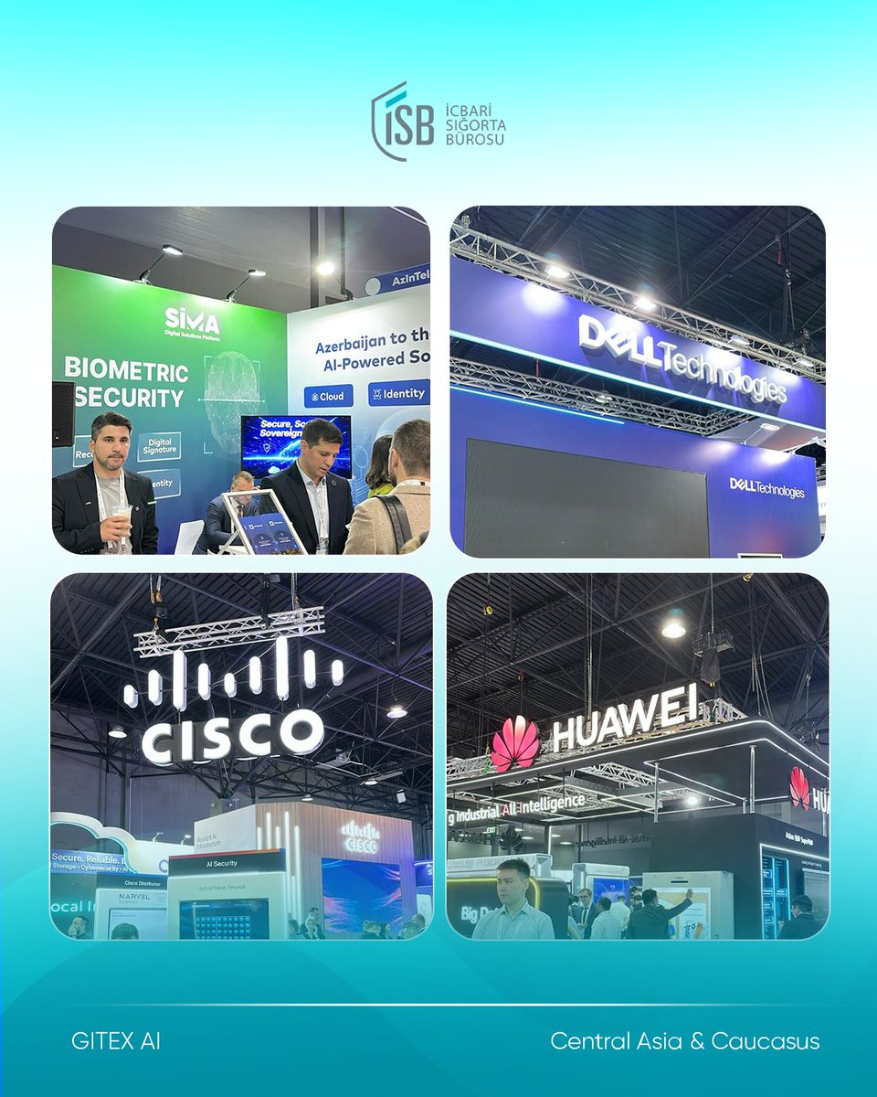 isb_az's tweet photo. “İSB”-nin mütəxəssisləri “GITEX AI Central Asia &amp; Caucasus” tədbirində iştirak ediblər.

Əməkdaşlarımız müxtəlif sessiyalarda iştirak edərək yeni təcrübələrlə tanış olub, xarici tərəfdaşlarla görüşlər keçirərək potensial əməkdaşlıq imkanlarını dəyərləndiriblər.

#GITEX #AI https://t.co/OYWtVx5qTl