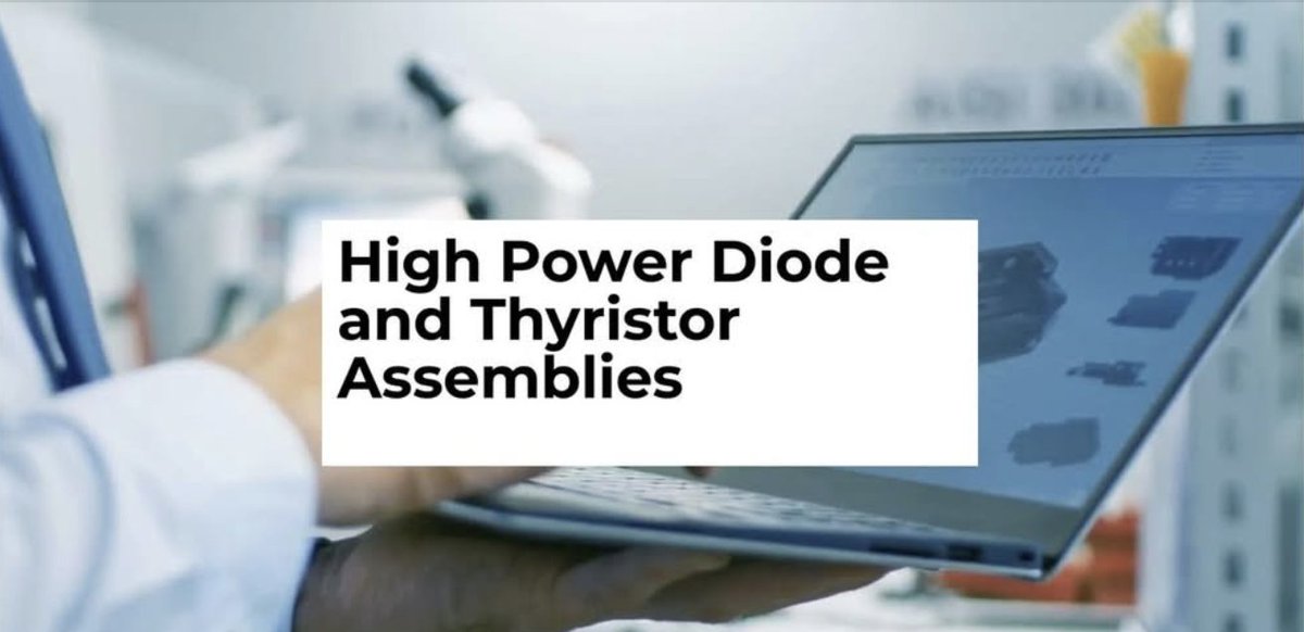 GDRectifiers's tweet photo. We've been designing and building high-power semiconductor assemblies for over 20 years. 

Our specialist high-power diode and thyristor assemblies are available from 5kW up to 5MW, manufactured to your specification.

🎬 https://t.co/ehHWlUPB4f https://t.co/TAKrrpR5Z0
