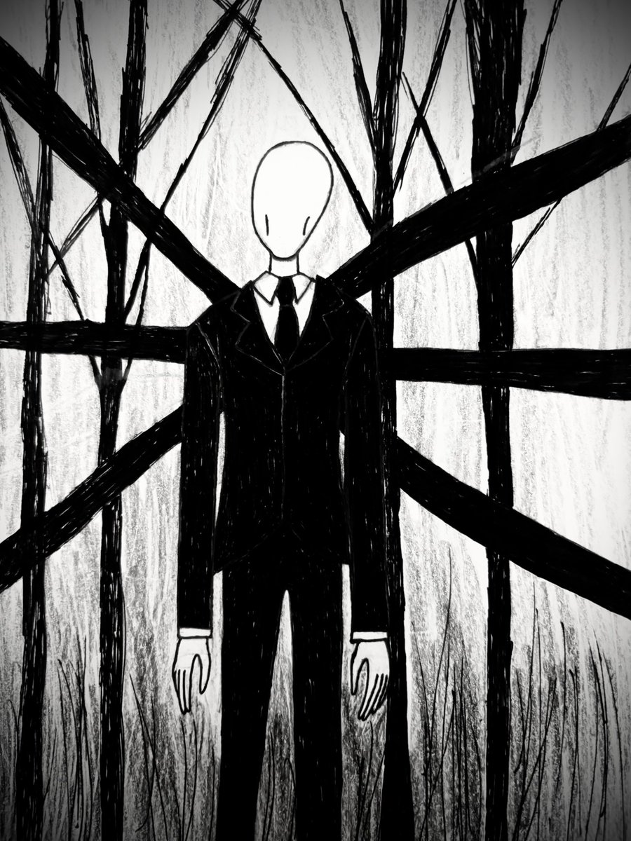 kurayamiaod's tweet photo. “Always watches”
#slenderman #slenderthearrival #slendertheeightpages #creepypasta #creepypastafanart #slendermanfanart #horror #drawing #slenderverse #creepypastamythos #slendermanmythos https://t.co/nr3kHNXV5R