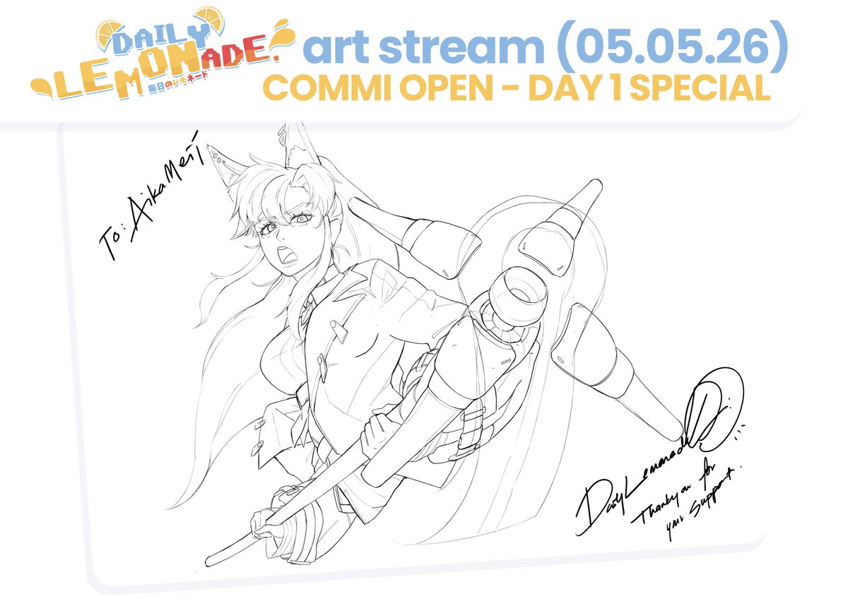 dailylemonadeVT's tweet photo. COMMISSION OPEN DAY 1 SPECIAL ART!
@AikaMeii with a mercy staff!
Thankyou for your patronage!
I only get to finish one art BUT IM GLAD THAT I GET TO FINISH IT EITHER WAY! it was fun heheπ
#itsLEMONADElive #LEMONartDE #AikaIllust https://t.co/p17zqTOkXV