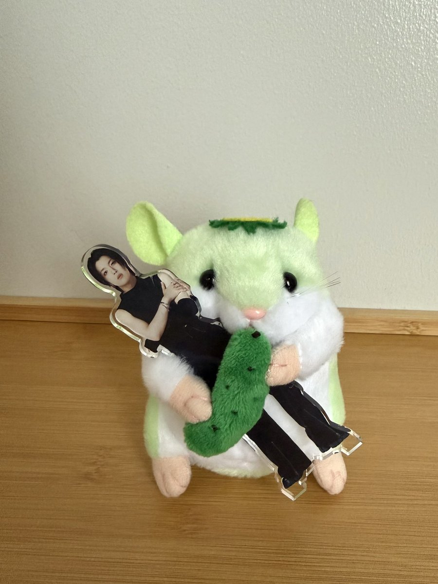3232xoxochu's tweet photo. はむかっぱプラスチックの大夢くんのこと捕獲できるのかわいい🐹🥒 https://t.co/3xWUT3WkYi