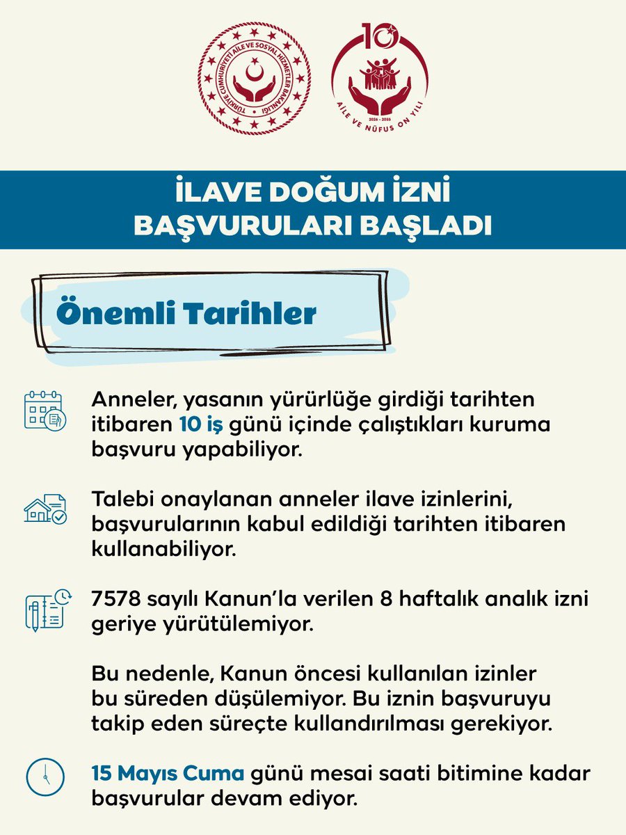 T.C. Aile ve Sosyal Hizmetler Bakanlığı tweet media