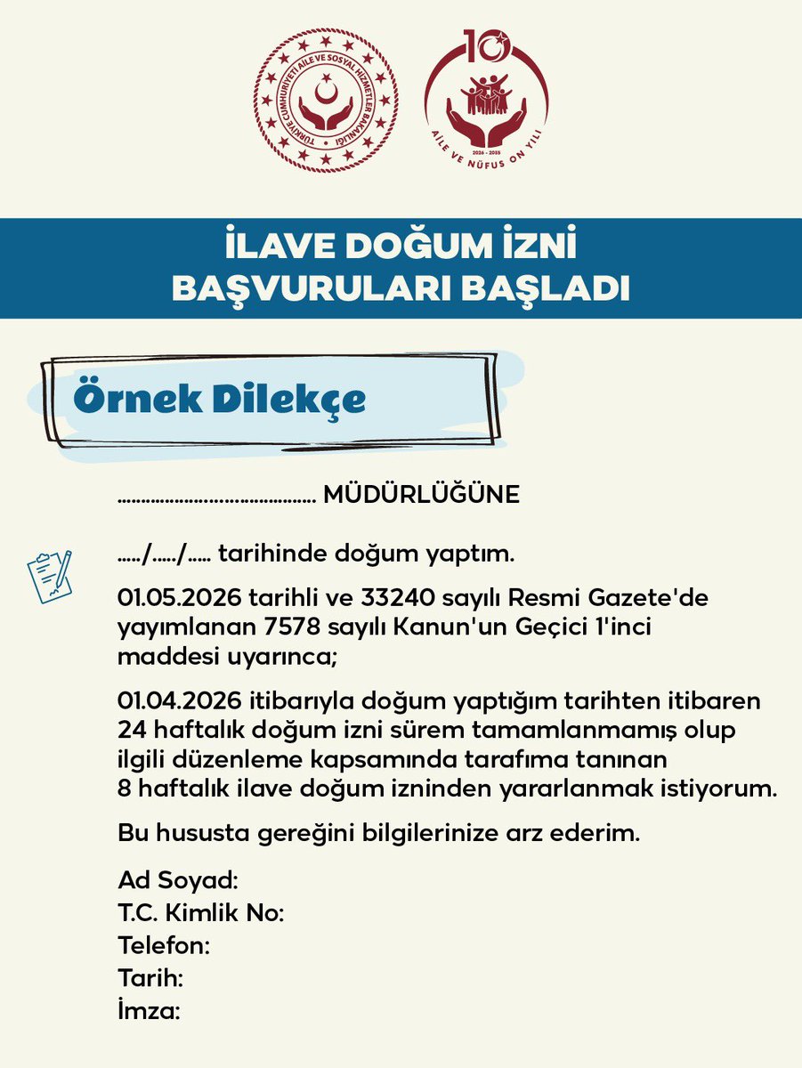 T.C. Aile ve Sosyal Hizmetler Bakanlığı tweet media