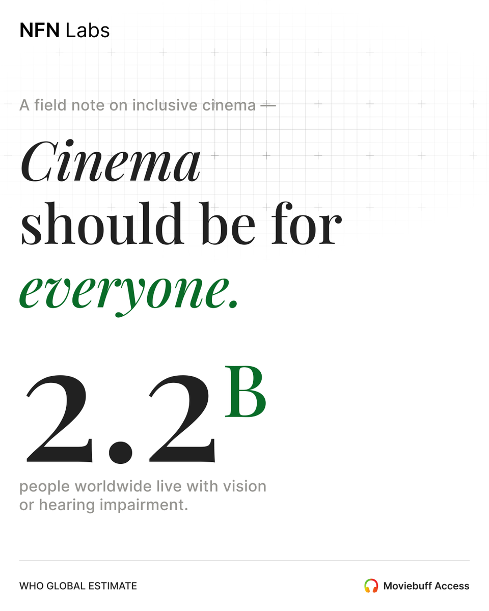 NFNLabs's tweet photo. Cinema should be for everyone https://t.co/DJnQT1yXyb