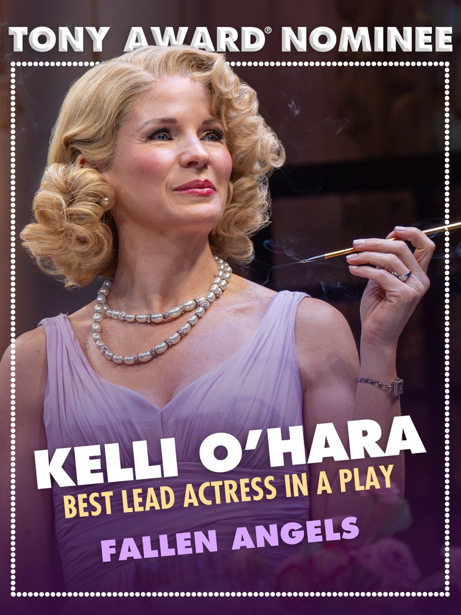 Throughly thrilled to share that Kelli O’Hara is a Tony nominee once again! 🥂
