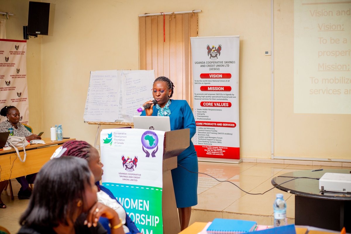 Mwizisaccoltd's tweet photo. Our CFO @BittyMaclyn represented at the on going 5th cohort of the Women Mentorship Program ECHO Uganda organized by @ucscu that attracted Women Leaders in SACCOs. https://t.co/euhh7jzd6j
