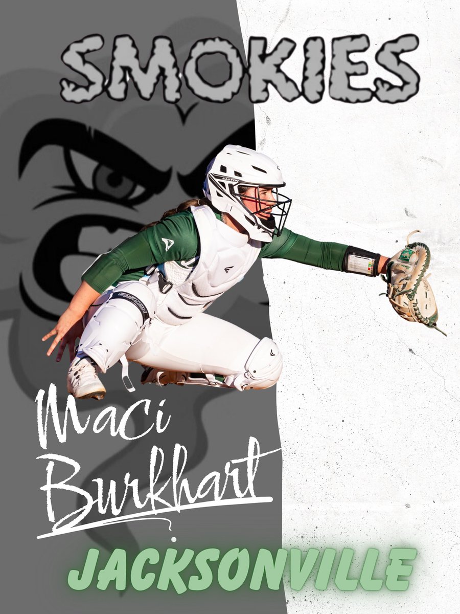 RiverSmokies's tweet image. Welcome Maci to the 2026 Smokies! 

Maci comes from Jacksonville University to @scclsoftball this summer! #smokies

🗓️ 6/11-7/10
📍Chattanooga, TN
Players Register:⬇️
AmericanCollegiateLeague.com