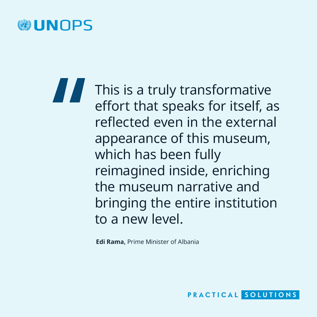 UNOPS's tweet photo. Severely damaged by the 2019 earthquake, Albania's Archaeological Museum of Durrës houses +2.8K artefacts from the ancient city of Dyrrhachium.

Now, the museum has been fully restored as part of the #EU4Culture programme – & ready to showcase Albania's cultural heritage.

Read more 👉 https://t.co/R9F6L7e5lp 

@EUinAlbania