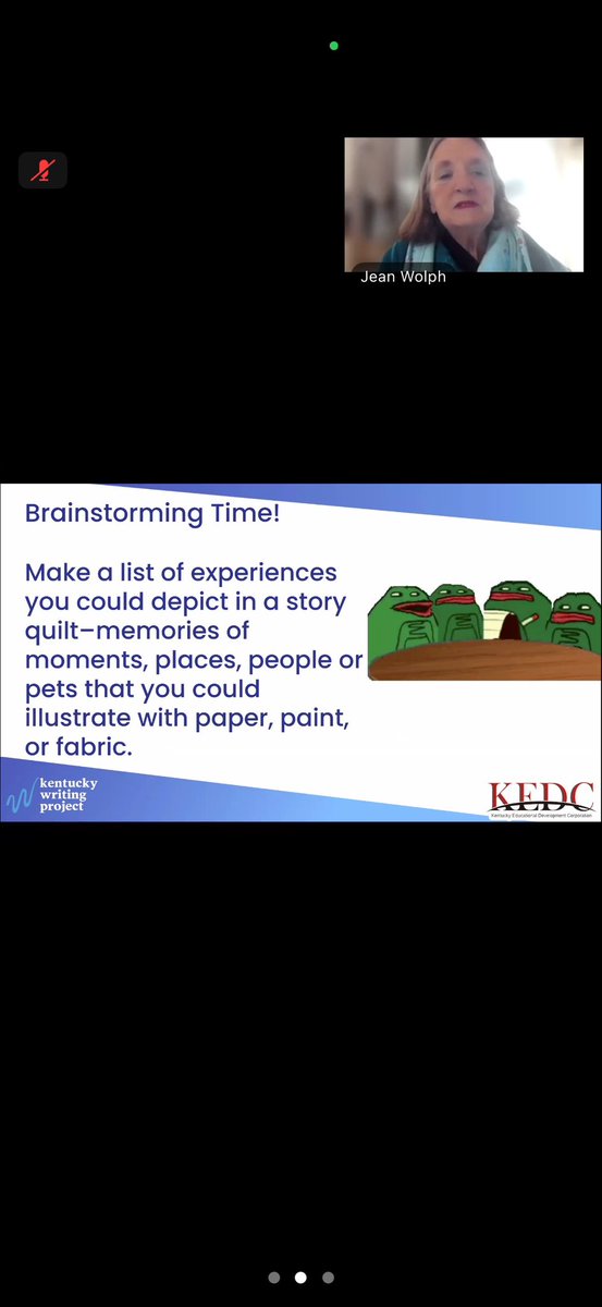 TaraLMontgomery's tweet image. I really enjoyed learning about story quilts and the powerful way they combine art and storytelling. I'm excited to bring this into my classroom!#kedcARTS #STREAM