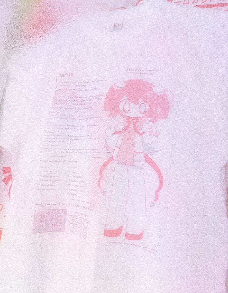 yamadakyo_'s tweet photo. くろたん初Tシャツ通販してます❣️
両面プリントでかわいさ2倍♡♡

子宮ちゃんTシャツ | 縊会(i-kai) #booth_pm https://t.co/8pEdOhjRcM https://t.co/YHQPMZPzaG