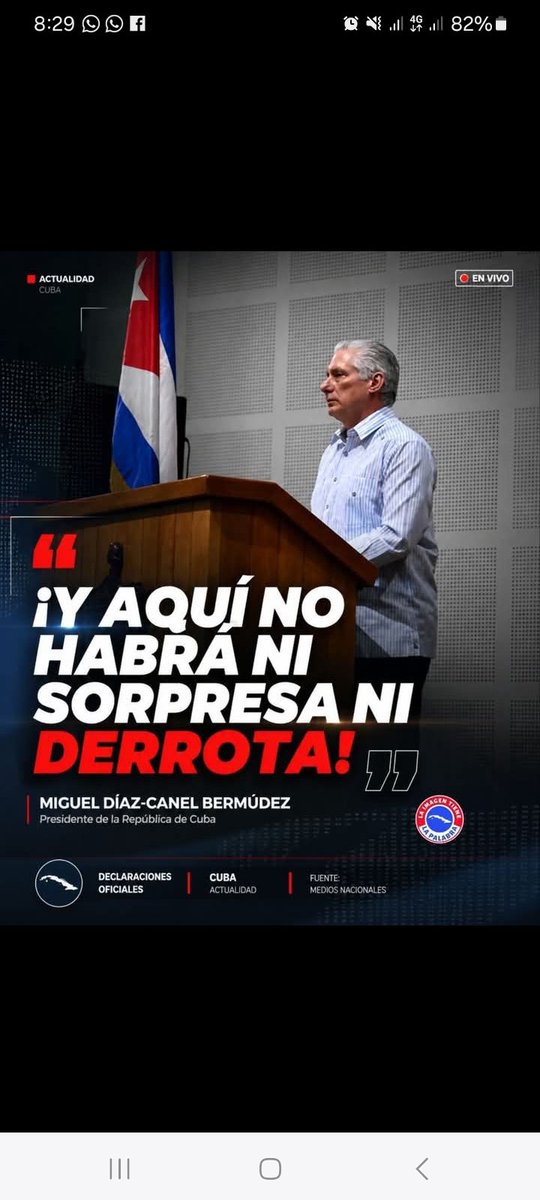 🇨🇺Las banderas de la Revolución y el socialismo no se entregan sin 
combatir. 
#CubaEstáFirme. #LaPatriaSeDefiende #Cuba #PinarXNuevasVictorias