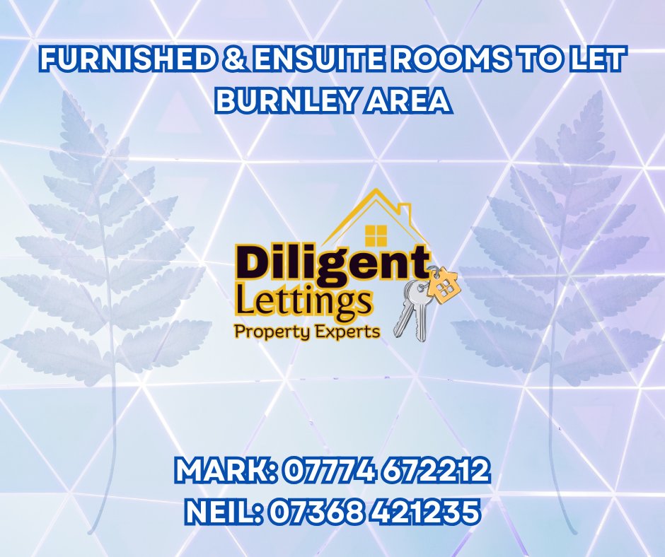 diligent_lets's tweet image. Ensuite furnished rooms to let near #Burnley  hospital
@ELHT_NHS &amp;amp; Rose Grove.  

Furnished rooms with shared facilities to let near the Hospital &amp;amp; Burnley town centre.   

Pls phone Mon-Fri 9.30am - 5.30pm

☎️ Mark: 07774 672212 
☎️    Neil: 07368 421235

#Accrington #Pendle