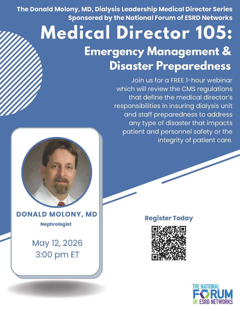 ESRDNetworks's tweet photo. ONE WEEK left to register for these two sure-to-be-amazing webinars with Drs. Molony and Landry! Register today at https://t.co/gmABXO9LXY. https://t.co/knxHH3ykpq