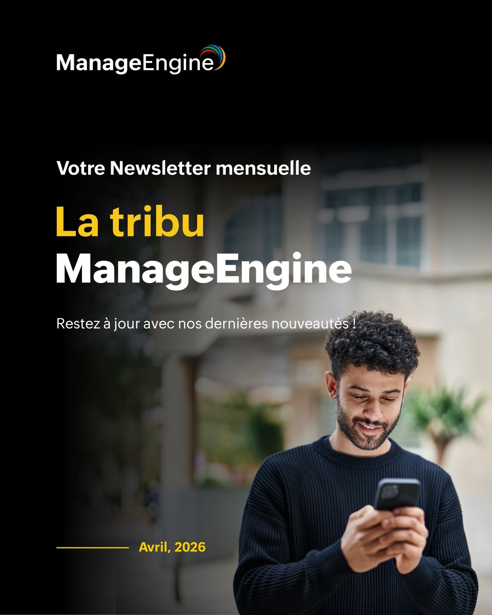ManageEngineFra's tweet photo. IA + automatisation = IT plus rapide &amp; sécurisé 🚀
Jusqu’à 219% de ROI avec PAM360
Les essentiels d’avril 2026 👇
 https://t.co/K3x4oqhJwa https://t.co/mf4iRYO9KR