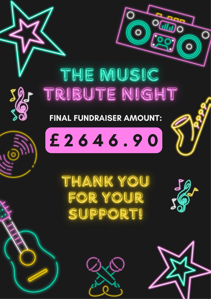 💙 THANK YOU! 💙

Our Music Tribute Night Fundraiser raised an amazing £2,646.90 🎶

Every penny will go to the services &amp; help we offer here at The Autism Apprentice, supporting families nationwide. 

🎥 Highlights reel coming soon…

#Sittingbourne #Fundraiser #Community