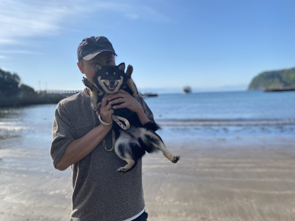 sakiniyon's tweet photo. 初めての海に喜ぶ愛犬🩷
ぴゃーい！！
#柴犬　
#柴犬のいるくらし 
#うれしい https://t.co/4rP9F0a4Nx