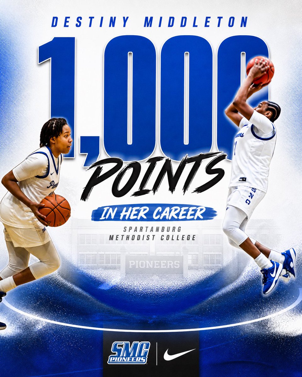 SMCPIONEERSWBB's tweet photo. Never too late to celebrate the accomplishments of our graduating seniors!! 🎉

Congratulations to Destiny Middleton on eclipsing 1,000 points in her career this season! 👏 Des finished with 1,004 points - a massive accomplishment!!

#DATA #RollNeers #NAIA #TheRightWayToPlay https://t.co/MQsP6z4az6