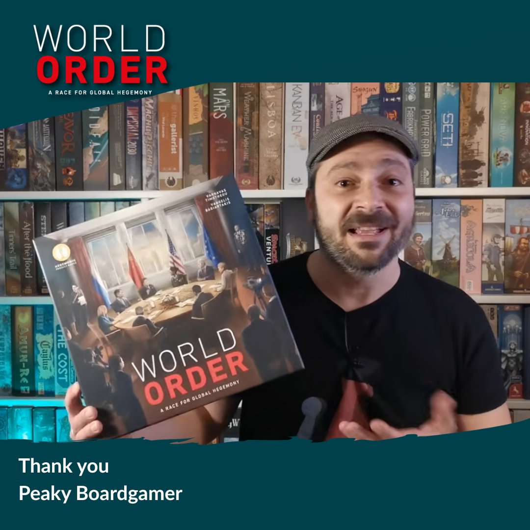 HegemonicP's tweet image. Want to learn World Order? 

Start with this quick 1-minute overview youtube.com/watch?v=Lzk0u6…

And then dive in and learn the full rules, check out the complete how-to-play youtube.com/watch?v=R0Oh8K…

Thank you Peaky Boardgamer for the amazing content! 🙌 

#WorldOrder #BoardGames