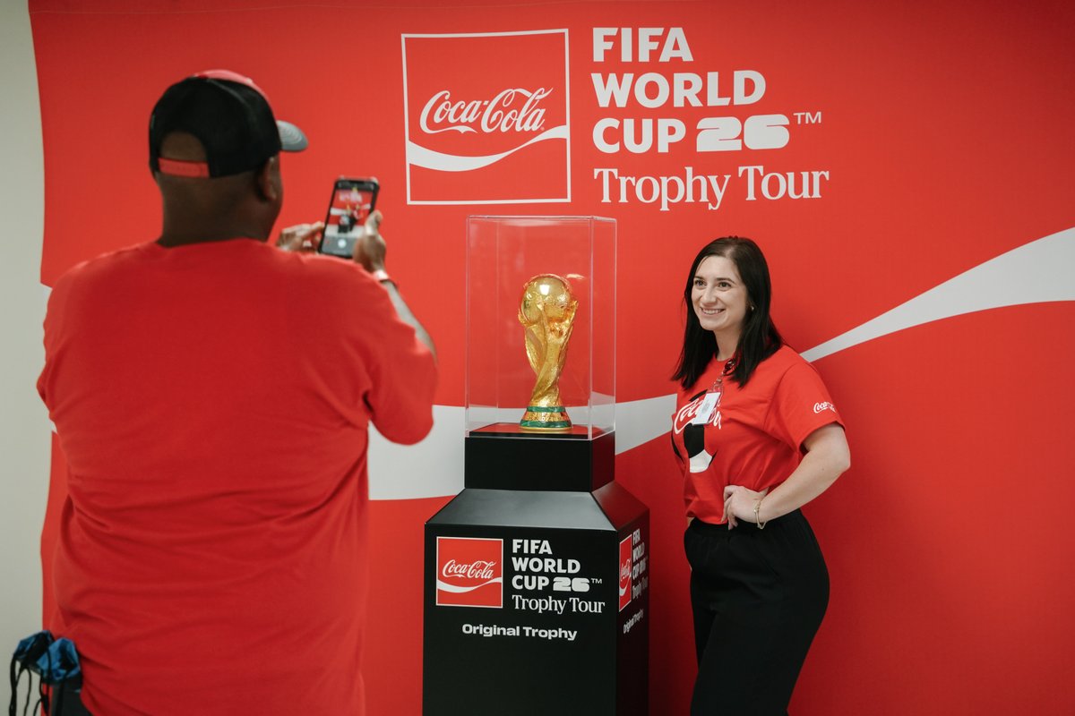 CocaCola_UNITED's tweet photo. The FIFA World Cup Trophy Tour by Coca-Cola has officially arrived in New Orleans! Soccer fans can catch the trophy from 1 to 8 p.m. today (May 5) at the Pontchartrain Convention and Civic Center in Kenner. Complimentary walk-up tickets will be available onsite. #FIFATrophyTour https://t.co/IrU2jHahoP
